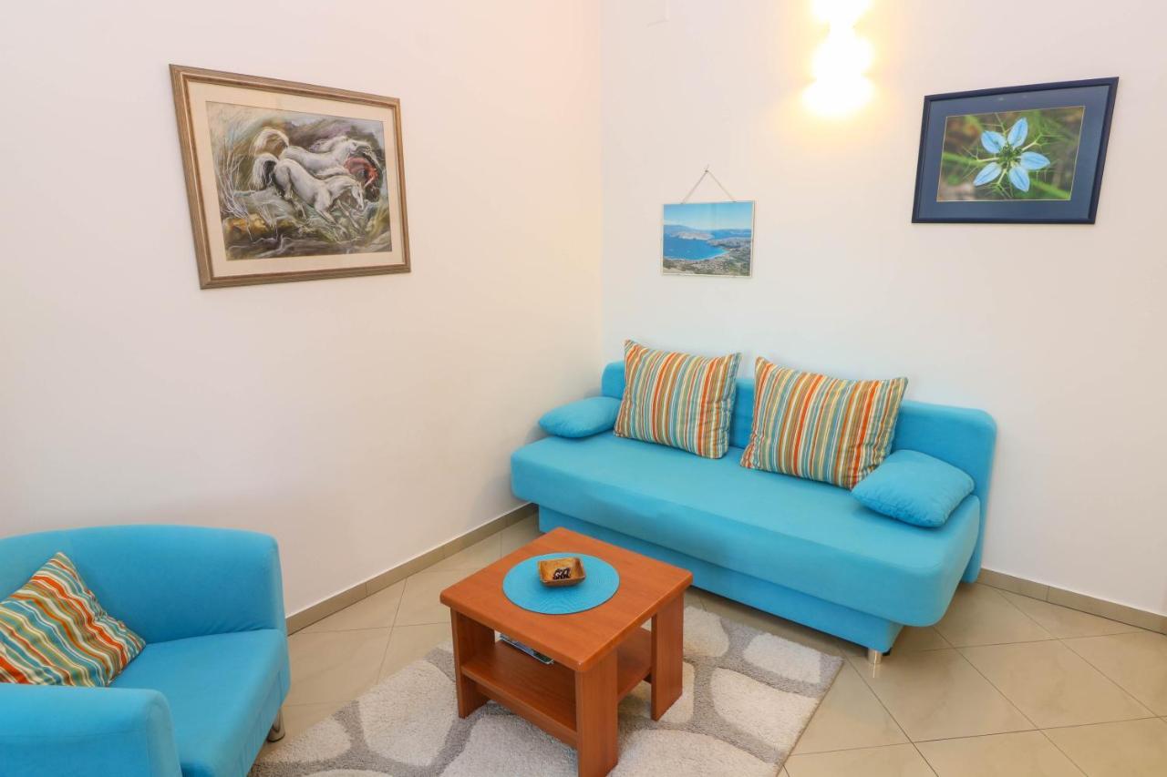 Blue And With Balcony Apartment